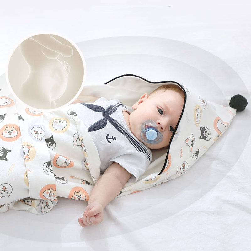 Breathable Cotton Baby Swaddle Blanket For Spring And Autumn